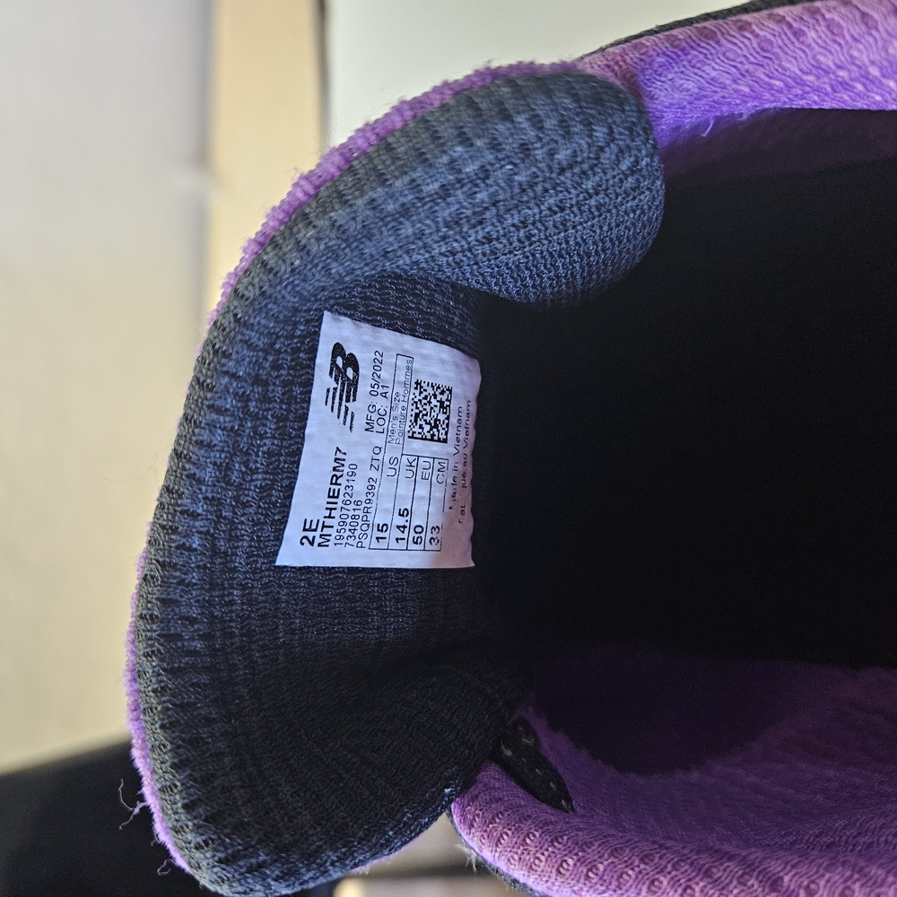 New Balance Purple and Black Athletic Shoes